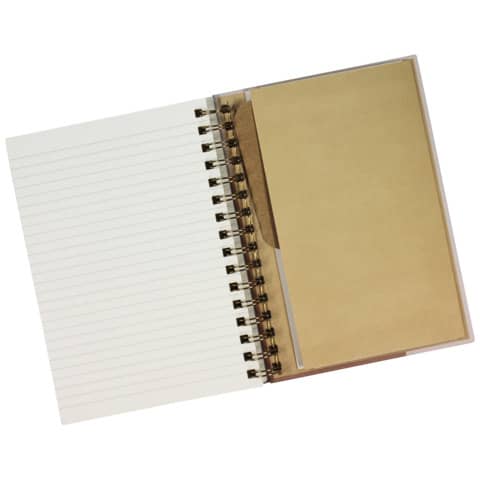 Quaderno spiralato Donau Happy Life A5 - 100 ff 80 g/m² 1R - marrone - 330362022